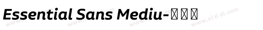 Essential Sans Mediu字体转换
